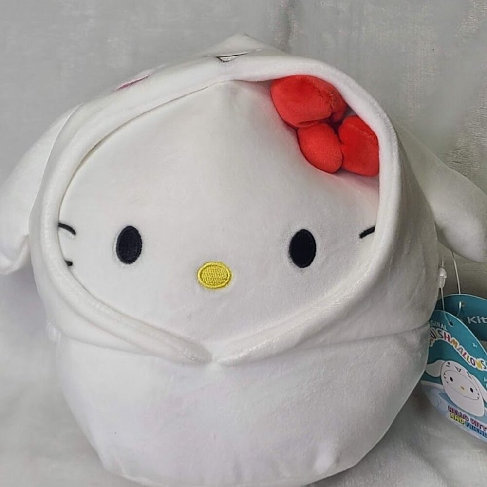 Hello Kitty Squishmallow Plush Cinnamoroll Costume Hoodie 8" Removable Hood - Picture 10 of 14